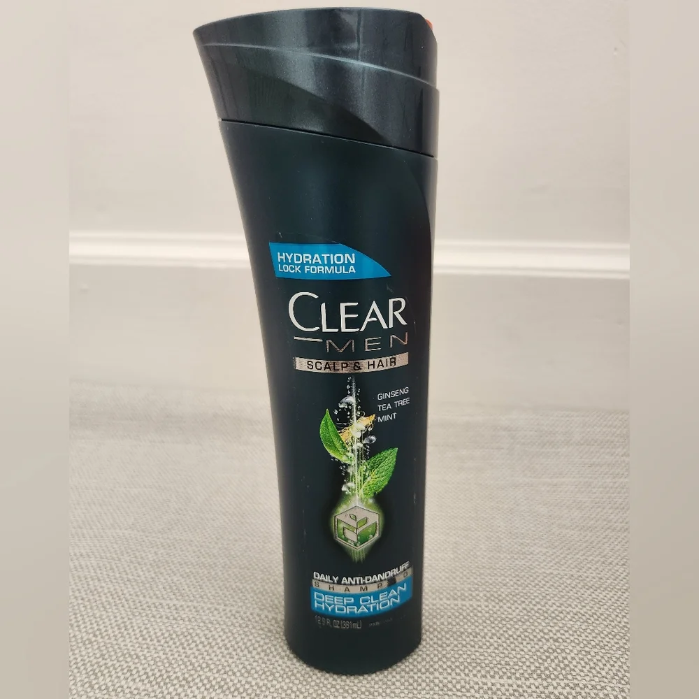Clear Men Daily Anti-Dandruff Shampoo Ginseng Tea Tree Mint 12.9 Oz Scalp Hair